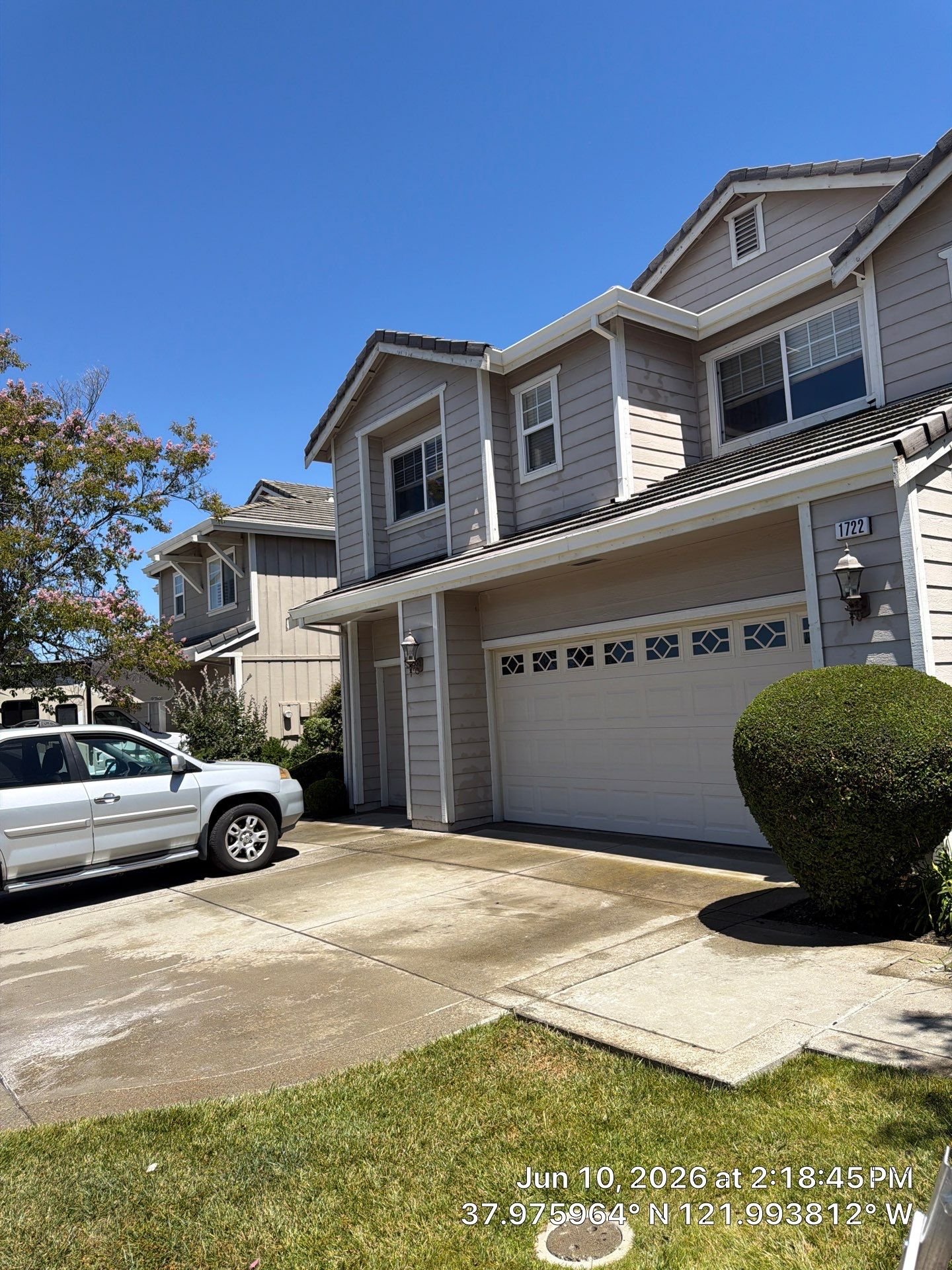 Soft washing a house exterior in Concord